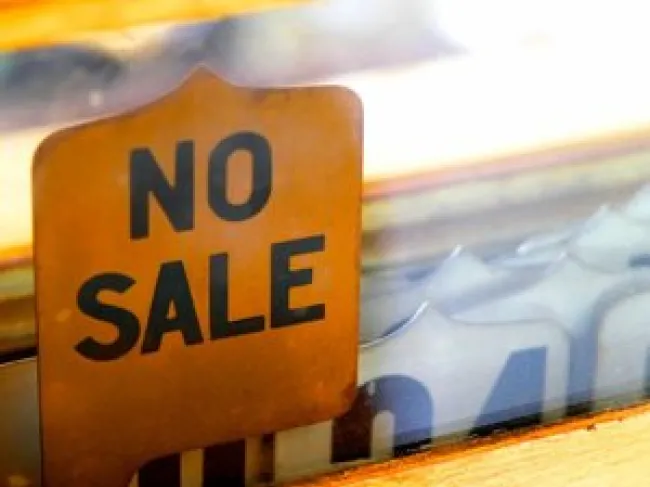 No sale